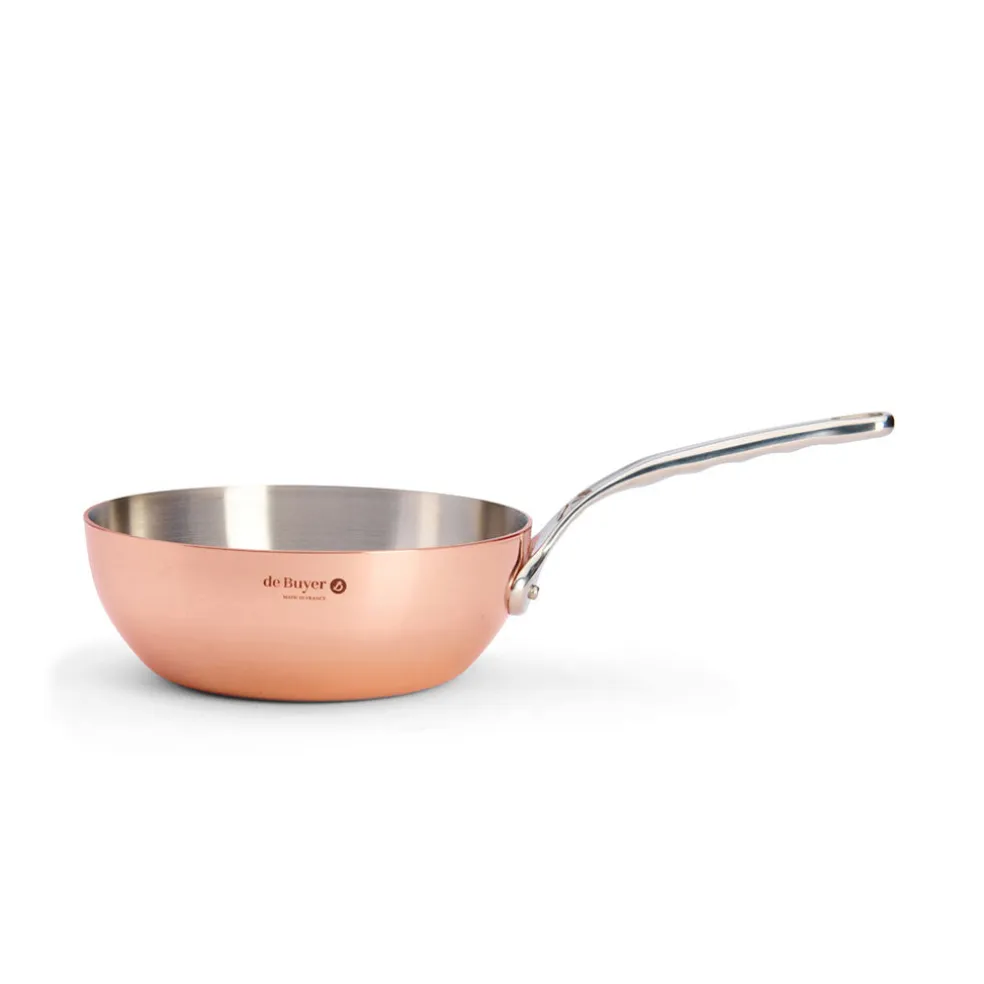 Sauté bombeada de cobre Prima Matera De Buyer (inducción)