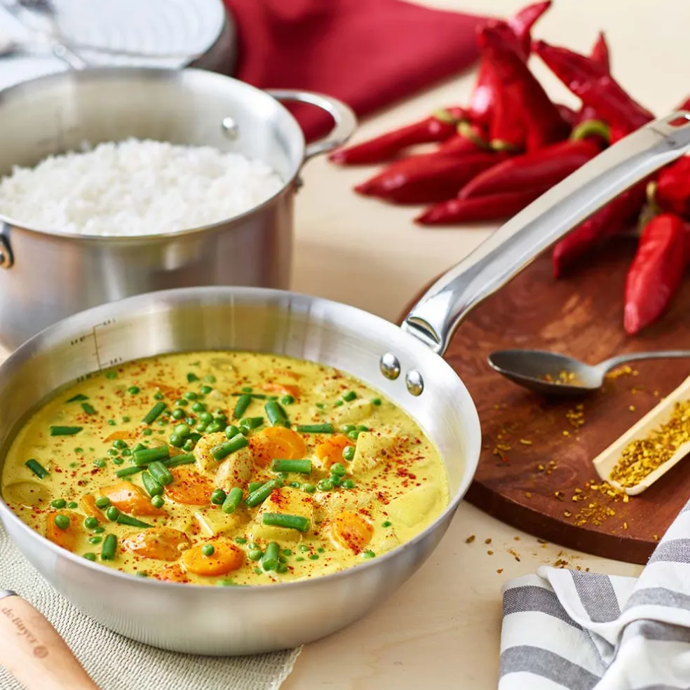 Sauté bombeada tipo wok Alchimy De Buyer