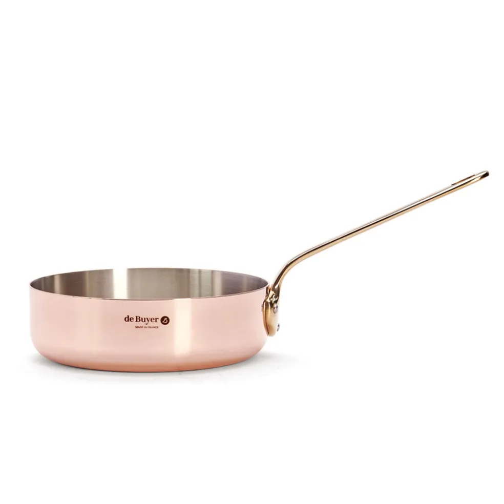 Sauté de cobre Inocuivre mango dorado De Buyer