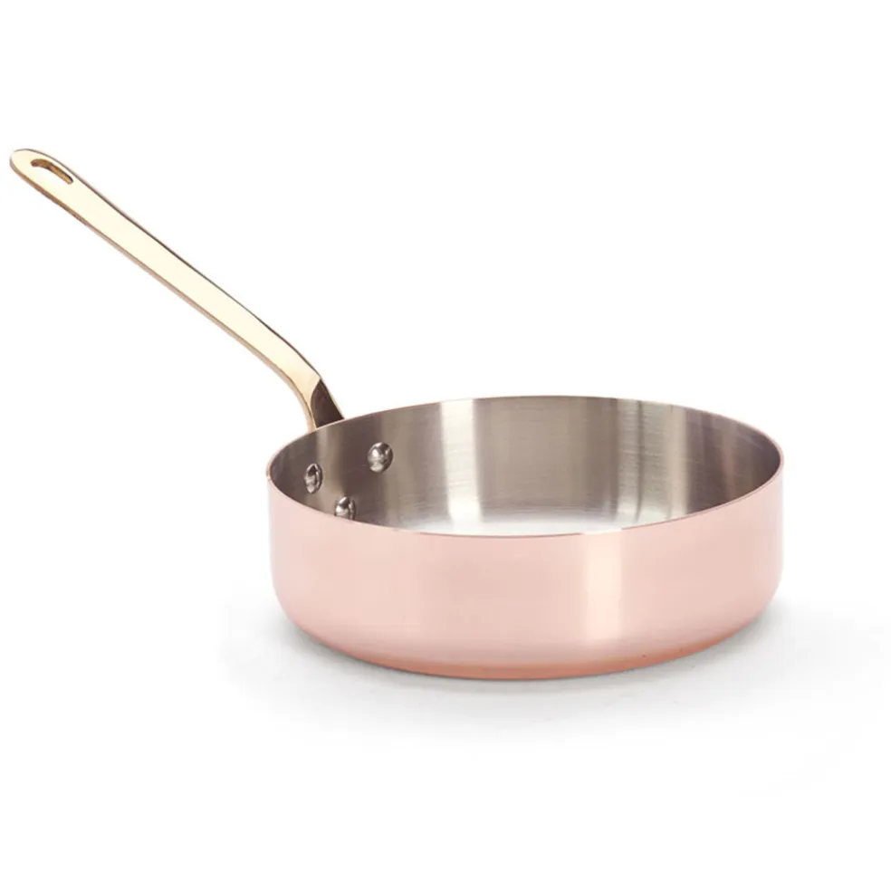 Sauté de cobre Inocuivre mango dorado De Buyer