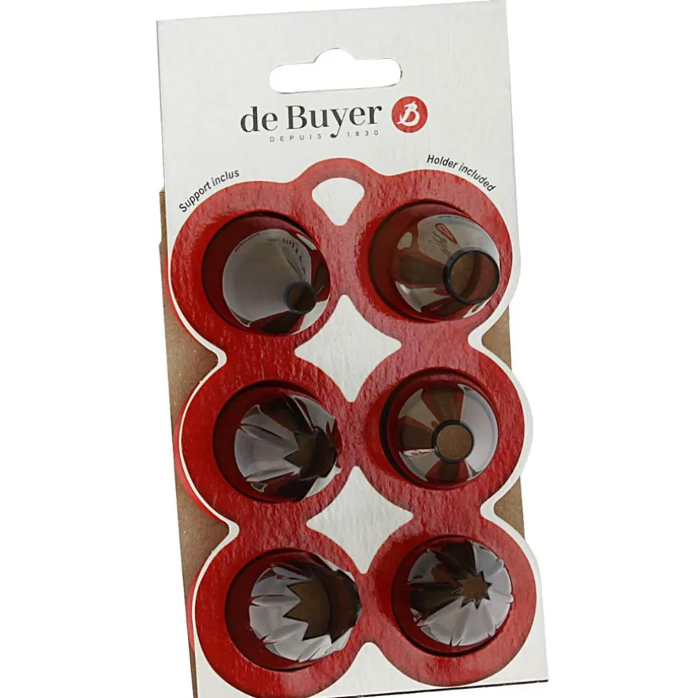 Set 6 boquillas para manga pastelera De Buyer