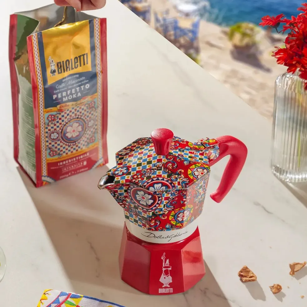 Set cafetera italiana Moka Dolce&Gabanna Bialetti