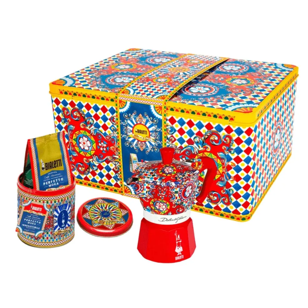 Set cafetera italiana Moka Dolce&Gabanna Bialetti