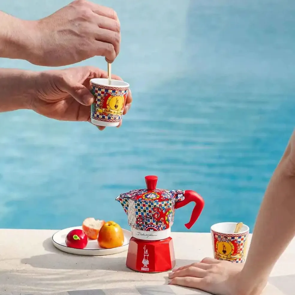 Set cafetera italiana Moka Dolce&Gabanna Bialetti