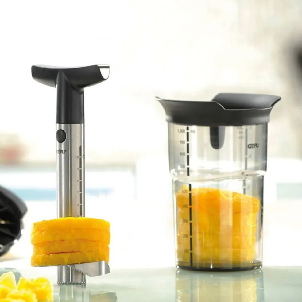 Set cortador de piña con recipiente de conservación Profesional Plus Gefu