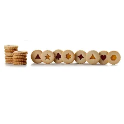 Set 8 cortadores de galletas Linzer de Ibili