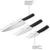 Set 3 cuchillos chef KitchenAid