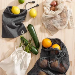 Set de 4 bolsas de algodón para frutas y verduras Ladelle