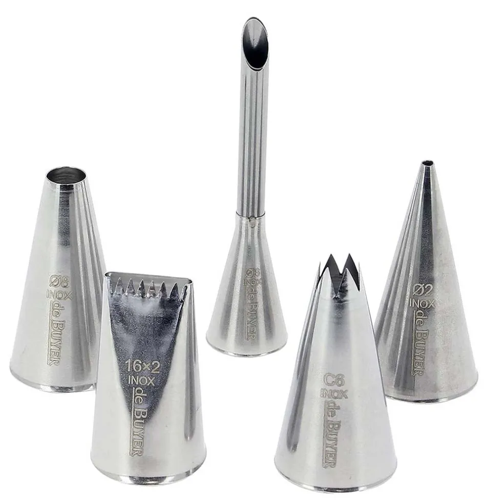 Set de 5 boquillas inox De Buyer