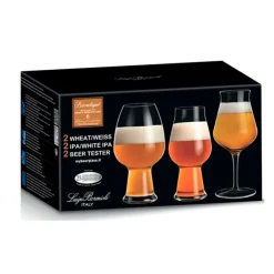 Set de 6 copas de cerveza Birrateque Luigi Bormioli