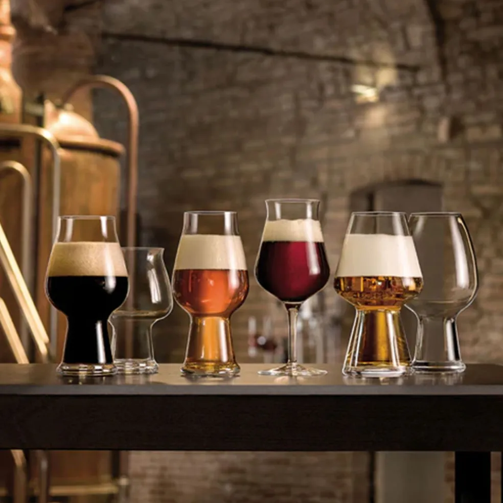 Set de 6 copas de cerveza Birrateque Luigi Bormioli