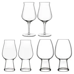 Set de 6 copas de cerveza Birrateque Luigi Bormioli