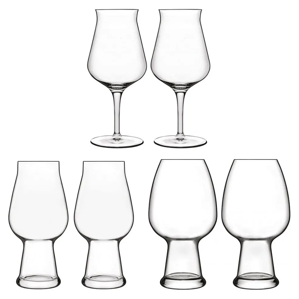 Set de 6 copas de cerveza Birrateque Luigi Bormioli