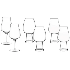 Set de 6 copas de cerveza Birrateque Luigi Bormioli