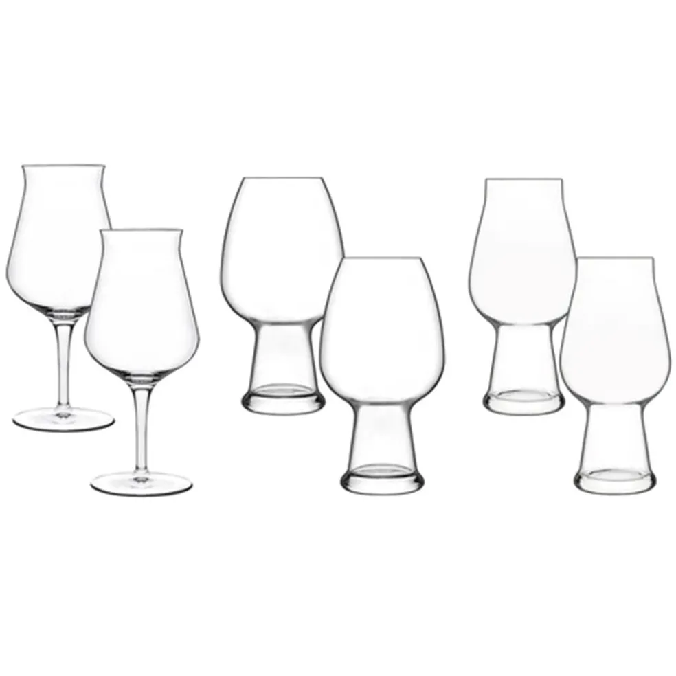 Set de 6 copas de cerveza Birrateque Luigi Bormioli