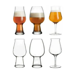 Set de 6 copas de cerveza Birrateque Luigi Bormioli