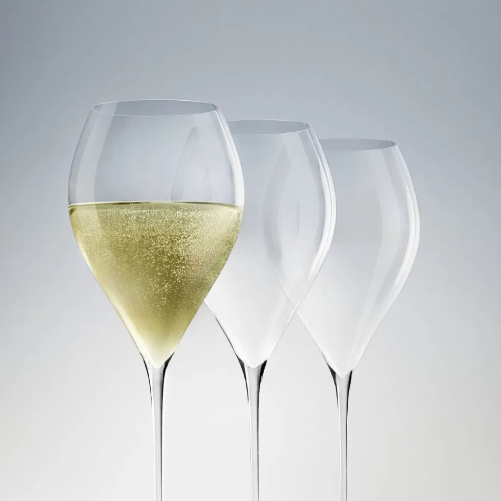 Set de 2 copas de cristal soplado Sapientia Luigi Bormioli