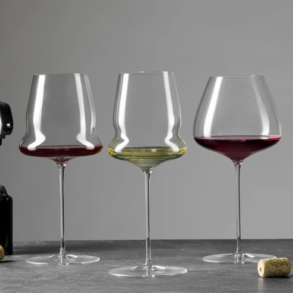 Set de 2 copas de cristal soplado Sapientia Luigi Bormioli