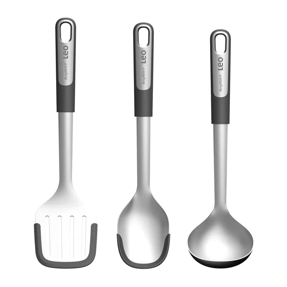 Set de cuchara para servir, cucharón y espátula ranurada de cocina Berghoff