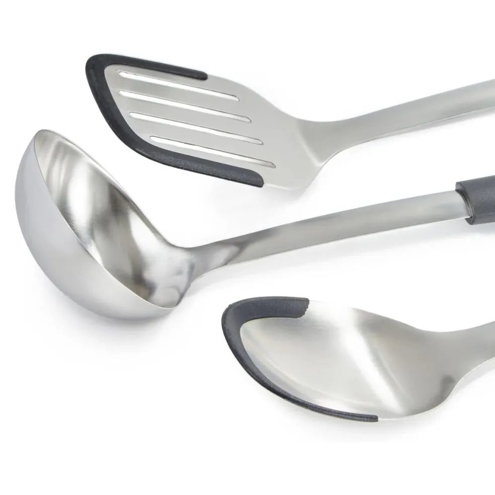 Set de cuchara para servir, cucharón y espátula ranurada de cocina Berghoff