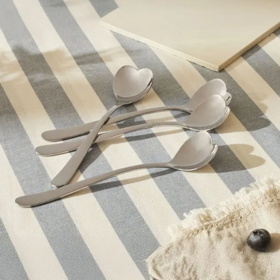 Set de 4 cucharas para helado Big Love Alessi