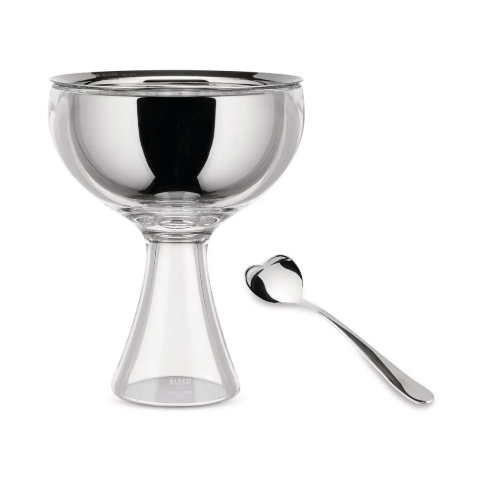 Set de 4 cucharas para helado Big Love Alessi