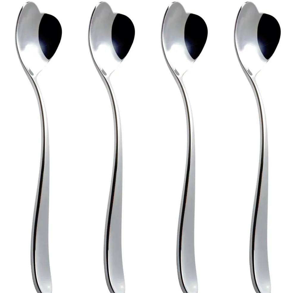 Set de 4 cucharas para helado Big Love Alessi