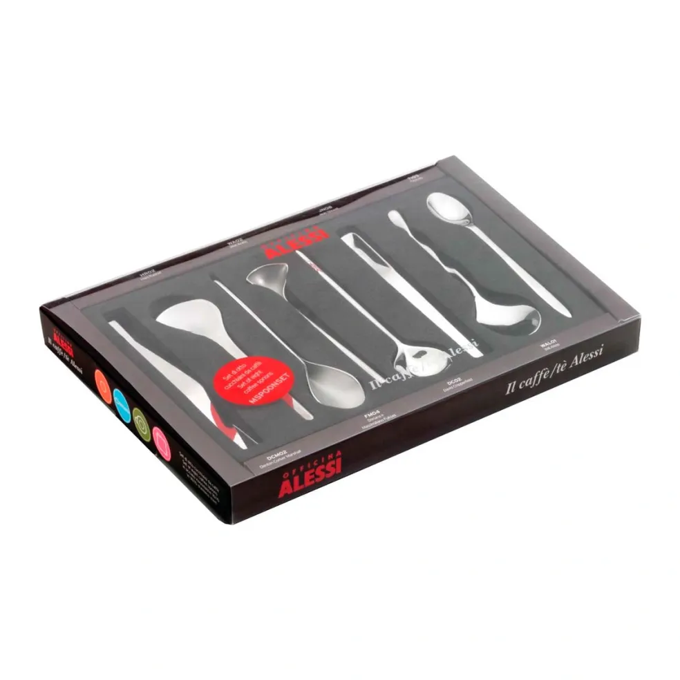 Set de 8 cucharillas de café con diseño Il Caffe Alessi