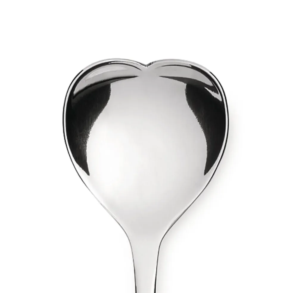 Set de 4 cucharillas de café con forma de corazón Love Caffe Alessi