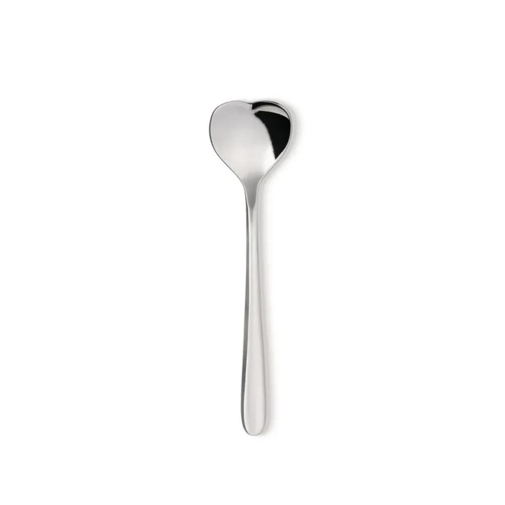 Set de 4 cucharillas de café con forma de corazón Love Caffe Alessi