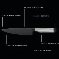 Set de 3 cuchillos de cocina Ultimate Black WMF