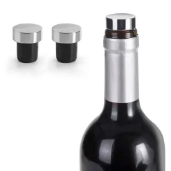 Set de dos tapones para vino Luxe de Ibili