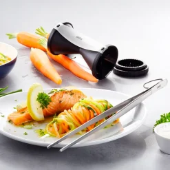 Set de espiralizador SPIRELLI® + pinzas de cocina SOCO Gefu