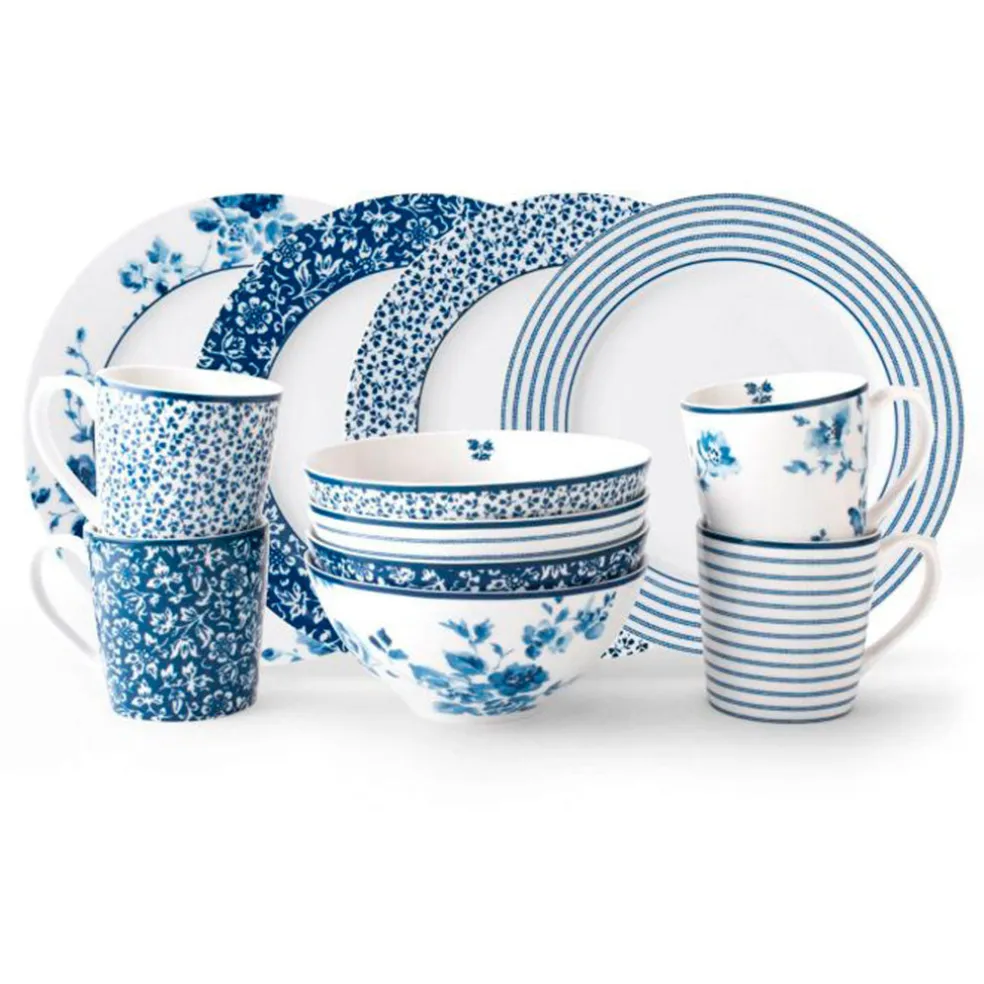 Set de mesa 12 piezas Breakfast de Laura Ashley