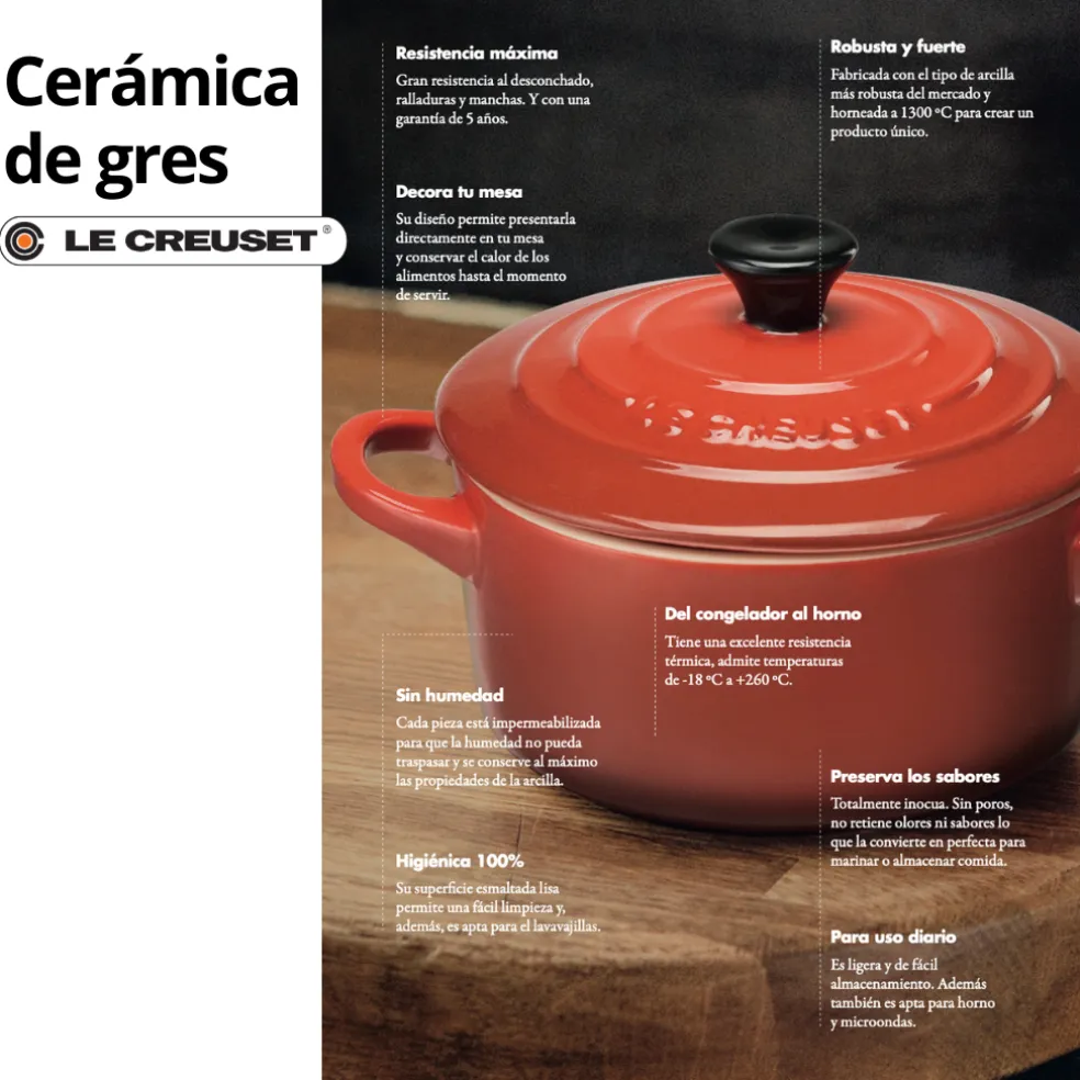 Set de 4 mini cocottes cerámicas Le Creuset