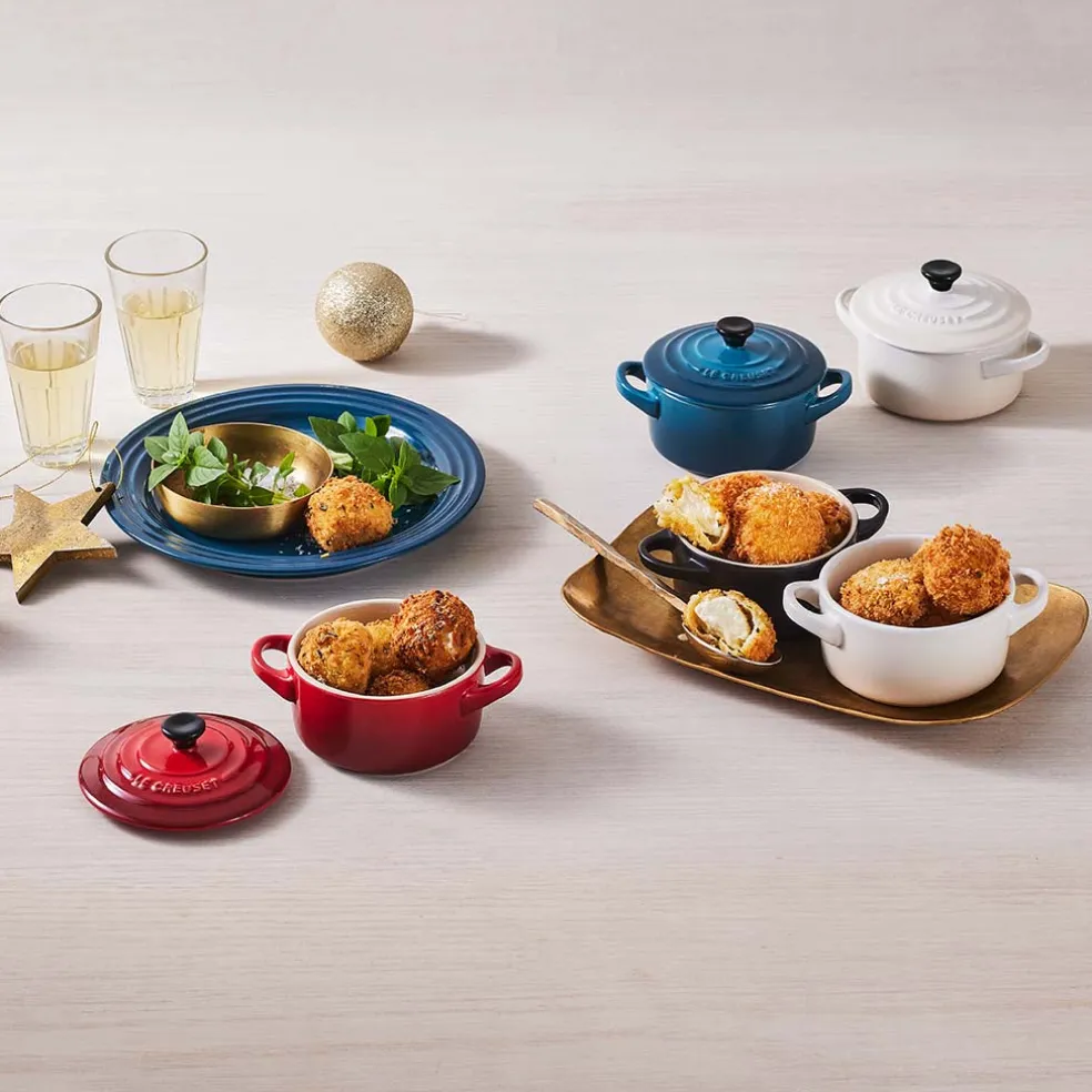 Set de 4 mini cocottes cerámicas Le Creuset