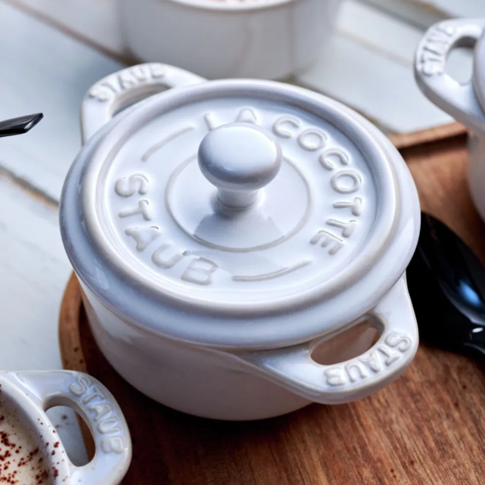 Set de 4 mini cocottes cerámicas Staub