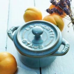Set de 4 mini cocottes cerámicas Staub
