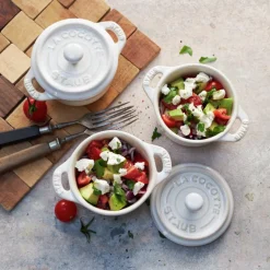 Set de 4 mini cocottes cerámicas Staub