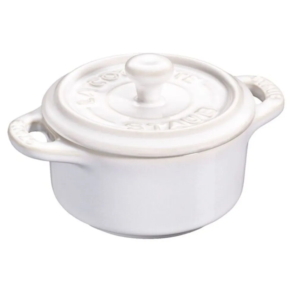 Set de 4 mini cocottes cerámicas Staub