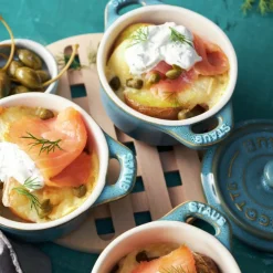 Set de 4 mini cocottes cerámicas Staub
