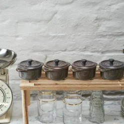 Set de 4 mini cocottes cerámicas Staub