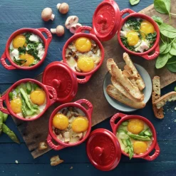 Set de 4 mini cocottes cerámicas Staub