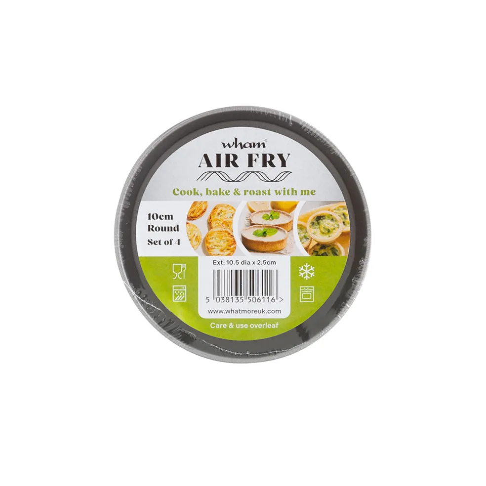 Set de 4 moldes de tartaletas para freidora de aire y horno Wham® Cook