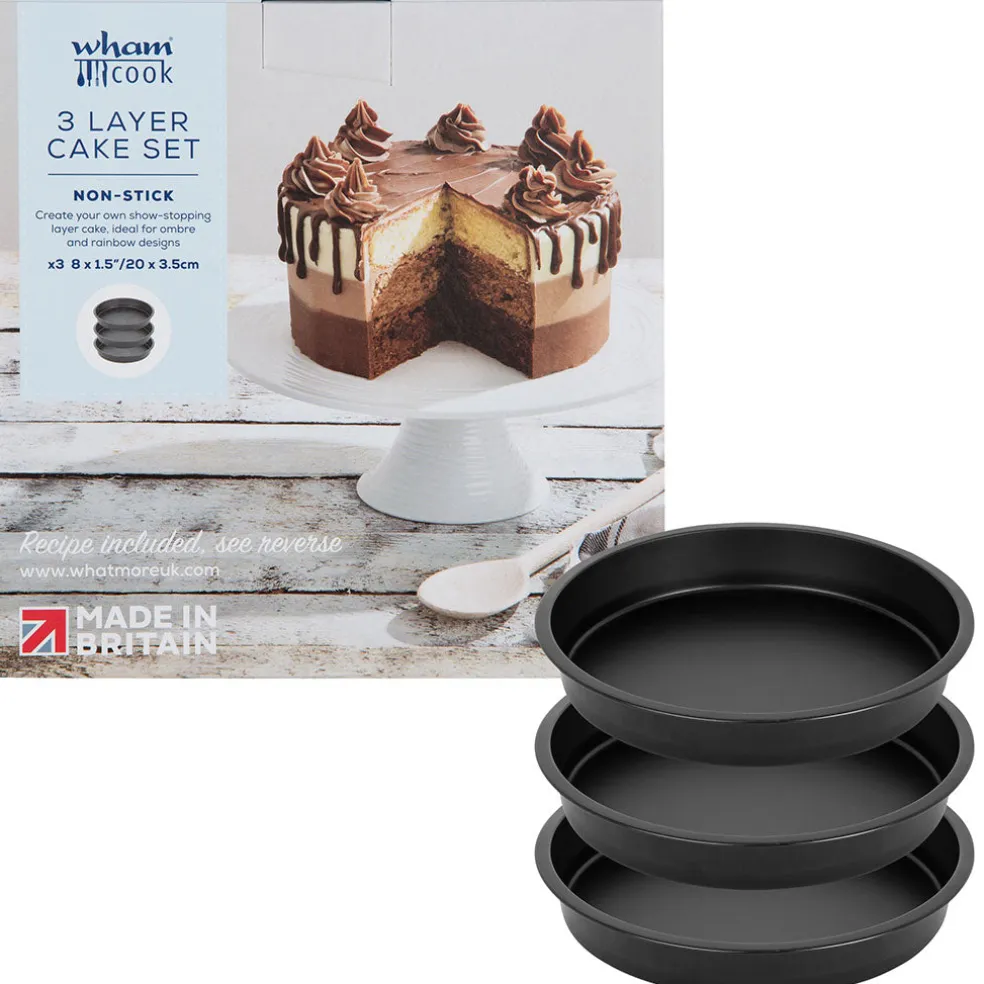 Set de 3 moldes para tartas 20 cm Wham® Cook