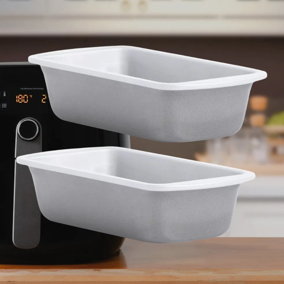 Set de 2 moldes rectangulares para freidora de aire y horno Wham® Cook