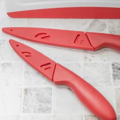 Set de 3 piezas de cuchillos y tabla de cortar Colourworks KitchenCraft
