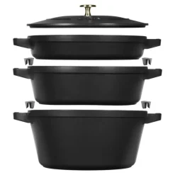 Set de 4 piezas de hierro fundido apilables Staub