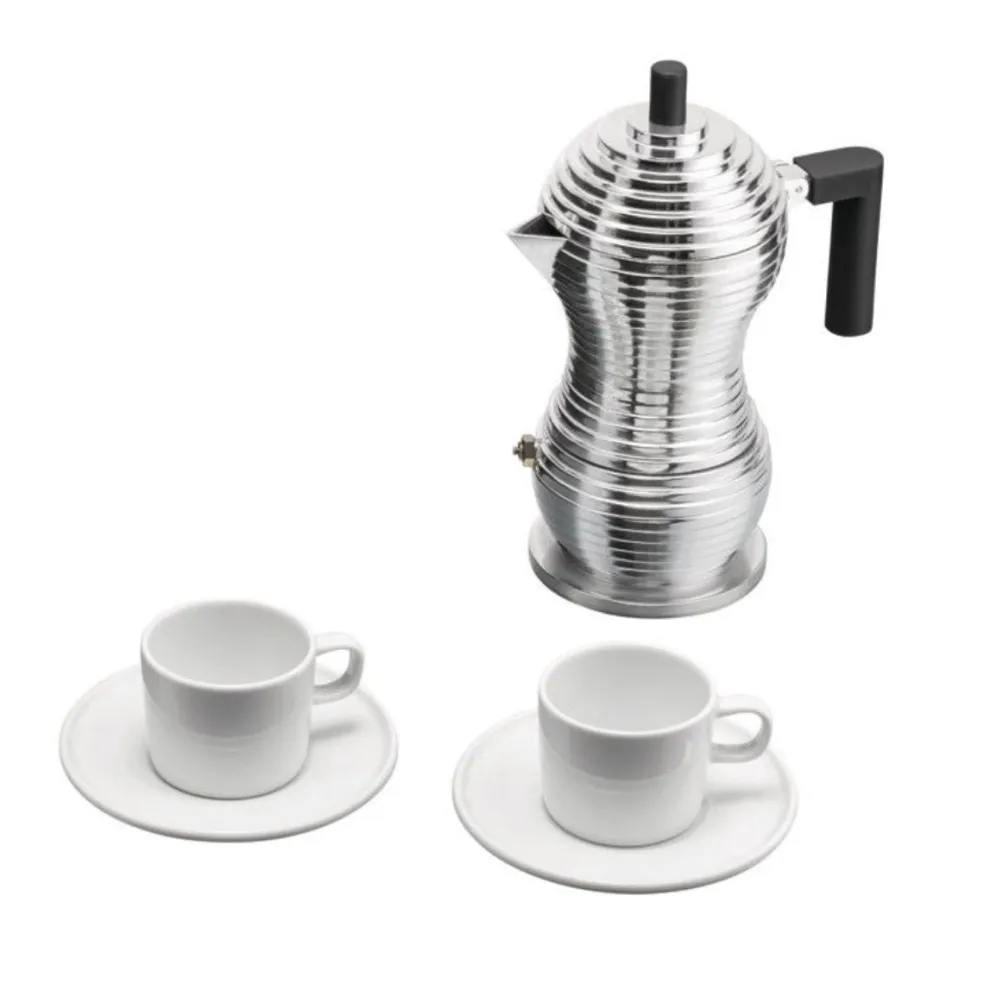 Set de 5 piezas para el café con cafetera Pulcina Alessi
