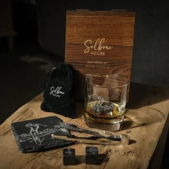 Set de 5 piezas para whisky y licores con caja de madera Selbrae